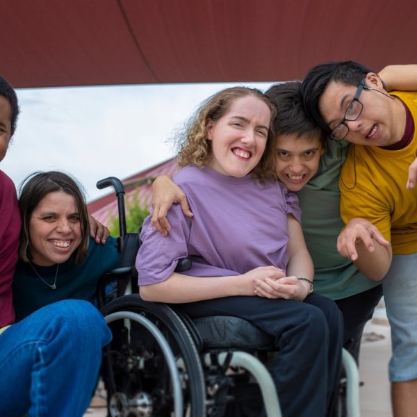 Caregiver with client