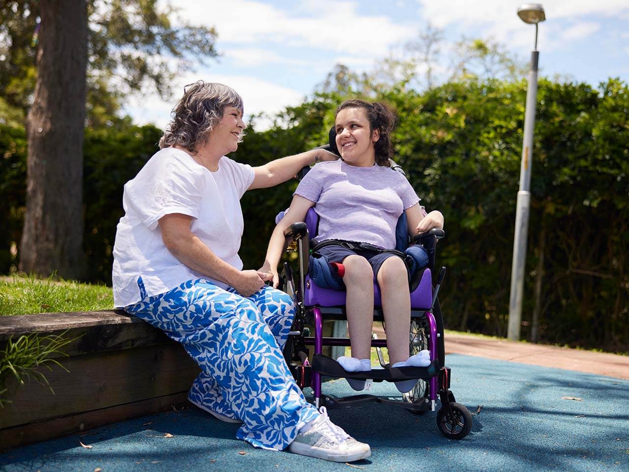 Joyful client of Always Here Homecare